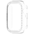For pple Watch Series 9 41mm Diamond Hollow PC Watch Case(Transparent)
