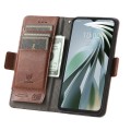 For ZTE Libero 5G IV CaseNeo Splicing Dual Magnetic Buckle Leather Phone Case(Brown)