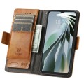 For ZTE Libero 5G IV CaseNeo Splicing Dual Magnetic Buckle Leather Phone Case(Khaki)