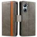 For ZTE Libero 5G IV CaseNeo Splicing Dual Magnetic Buckle Leather Phone Case(Grey)