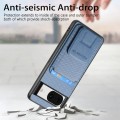 For Google Pixel 7 Pro Carbon Fiber Card Bag Fold Stand Phone Case(Blue)