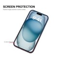 For iPhone 13 ENKAY Hat-Prince MagSafe Rainbow Gradient Silicone Phone Case with Lens Film(Dark Blue