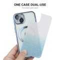 For iPhone 13 ENKAY Hat-Prince Magnetic Glitter Plated Shockproof Phone Case with Lens Film(Green)