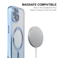 For iPhone 13 ENKAY Hat-Prince Magnetic Glitter Plated Shockproof Phone Case with Lens Film(Silver)