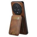 For Honor Magic5 Pro Suteni H02 Leather Wallet Stand Back Phone Case(Brown)