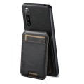 For Sony Xperia 5 V Suteni H02 Leather Wallet Stand Back Phone Case(Black)