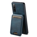 For Sony Xperia 10 V Suteni H02 Leather Wallet Stand Back Phone Case(Blue)