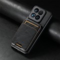 For Xiaomi 14 Suteni H02 Leather Wallet Stand Back Phone Case(Black)