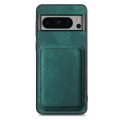 For Google Pixel 8 Pro Retro Leather Card Bag Magnetic Phone Case(Green)