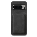 For Google Pixel 8 Pro Retro Leather Card Bag Magnetic Phone Case(Black)
