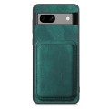 For Google Pixel 7a Retro Leather Card Bag Magnetic Phone Case(Green)
