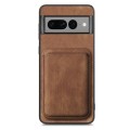 For Google Pixel 7 Pro Retro Leather Card Bag Magnetic Phone Case(Brown)