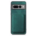 For Google Pixel 7 Pro Retro Leather Card Bag Magnetic Phone Case(Green)