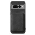 For Google Pixel 7 Pro Retro Leather Card Bag Magnetic Phone Case(Black)