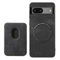 For Google Pixel 7 Retro Leather Card Bag Magnetic Phone Case(Black)