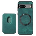 For Google Pixel 6a Retro Leather Card Bag Magnetic Phone Case(Green)