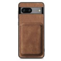 For Google Pixel 6 Pro Retro Leather Card Bag Magnetic Phone Case(Brown)