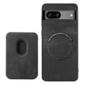 For Google Pixel 6 Pro Retro Leather Card Bag Magnetic Phone Case(Black)