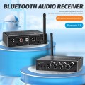 T500 Bluetooth 5.3 Audio Adapter U-Disk Mic Amplifier Speaker Converter with Remote Control