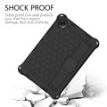 For Xiaomi Redmi Pad SE 11 2023 Honeycomb EVA Hybrid PC Tablet Case with Strap(Black+Black)