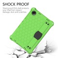 For Xiaomi Redmi Pad SE 11 2023 Honeycomb EVA Hybrid PC Tablet Case with Strap(Green+Black)