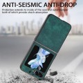 For Samsung Galaxy Z Flip6 5G Retro Leather Shockproof Phone Case(Green)