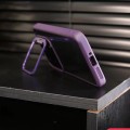 For Xiaomi 14 Pro Holder TPU Hybrid PC Phone Case(Purple)