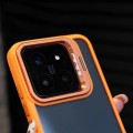 For Xiaomi 14 Pro Holder TPU Hybrid PC Phone Case(Orange)