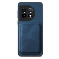 For OnePlus Nord CE3 Retro Leather Card Bag Magnetic Phone Case(Blue)