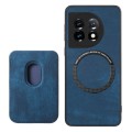 For OnePlus Nord CE3 Retro Leather Card Bag Magnetic Phone Case(Blue)