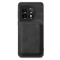 For OnePlus Nord CE3 Lite Retro Leather Card Bag Magnetic Phone Case(Black)