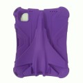 For iPad 10th Gen 10.9 2022 360 Rotation Aircraft Holder EVA Shockproof Tablet Case(Purple)