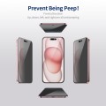 For iPhone 15 ENKAY Hat-Prince 360 Degree Anti-peeping Privacy Full Screen Tempered Glass Film