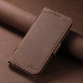 For iPhone 12 Pro Max SUTENI J07 Multifunctional Horizontal Flip Magsafe Leather Phone Case(Brown)