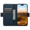 For iPhone 12 Pro Max SUTENI J07 Multifunctional Horizontal Flip Magsafe Leather Phone Case(Blue)