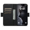 For iPhone 13 SUTENI J07 Multifunctional Horizontal Flip Magsafe Leather Phone Case(Black)