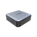GAN 140W PD65W / PD20W / QC3.0 USB Five Port Laptop Adapter, Plug:EU Plug