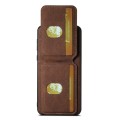 For Huawei Mate 60 Pro+ Suteni H02 Litchi Leather Card Wallet Stand Back Phone Case(Brown)