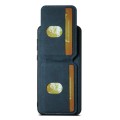 For Huawei Mate 60 Pro Suteni H02 Litchi Leather Card Wallet Stand Back Phone Case(Blue)