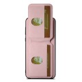 For Huawei Mate 60 Pro Suteni H02 Litchi Leather Card Wallet Stand Back Phone Case(Pink)