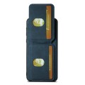 For Huawei Mate 40 Pro Suteni H02 Litchi Leather Card Wallet Stand Back Phone Case(Blue)