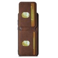 For Huawei P60 Pro Suteni H02 Litchi Leather Card Wallet Stand Back Phone Case(Brown)
