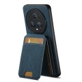 For  Honor Magic4 Suteni H02 Litchi Leather Card Wallet Stand Back Phone Case(Blue)
