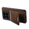 For Xiaomi 13 Suteni H02 Litchi Leather Card Wallet Stand Back Phone Case(Brown)