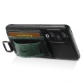 For Honor 90 Pro Suteni H13 Card Wallet Wrist Strap Holder PU Phone Case(Black)