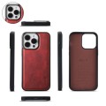 For iPhone 15 Plus Crossbody Multi-functional Zipper Wallet Leather Phone Case(Red)