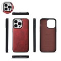 For iPhone 15 Crossbody Multi-functional Zipper Wallet Leather Phone Case(Red)