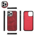For iPhone 13 Pro Crossbody Multi-functional Zipper Wallet Leather Phone Case(Red)