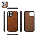 For iPhone 12 Pro Max Crossbody Multi-functional Zipper Wallet Leather Phone Case(Brown)