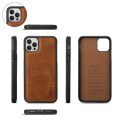 For iPhone 11 Pro Max Crossbody Multi-functional Zipper Wallet Leather Phone Case(Brown)